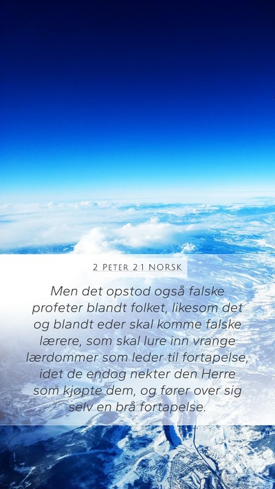 2 Peter 2:1 NORSK Bible Verse Image