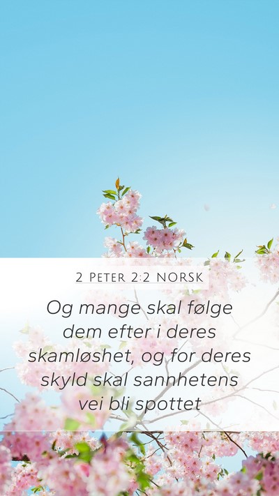 2 Peter 2:2 NORSK Bible Verse Image