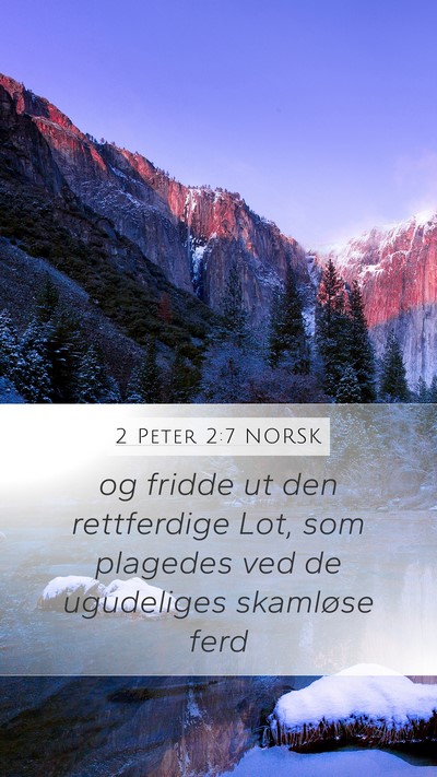 2 Peter 2:7 NORSK Bible Verse Image