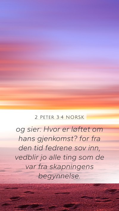 2 Peter 3:4 NORSK Bible Verse Image