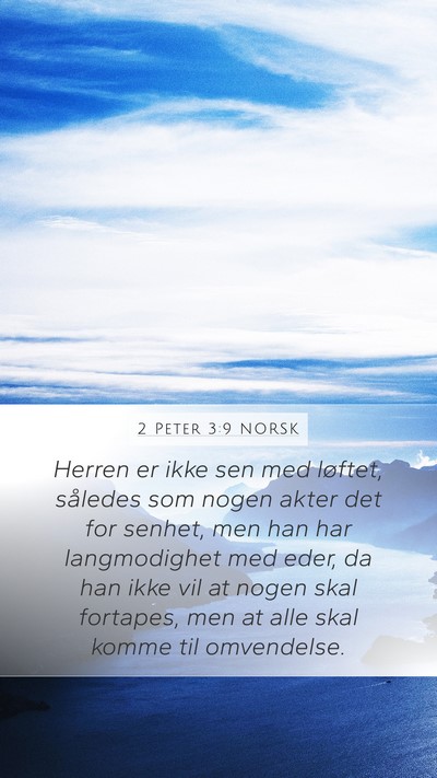 2 Peter 3:9 NORSK Bible Verse Image