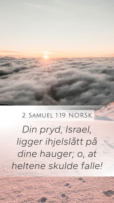 2 Samuel 1:19 NORSK Bible Verse Image