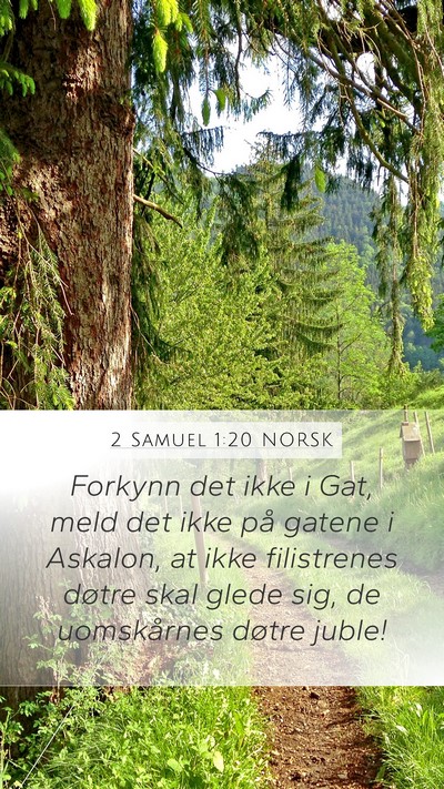 2 Samuel 1:20 NORSK Bible Verse Image