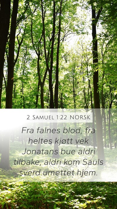 2 Samuel 1:22 NORSK Bible Verse Image