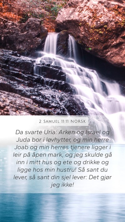 2 Samuel 11:11 NORSK Bible Verse Image