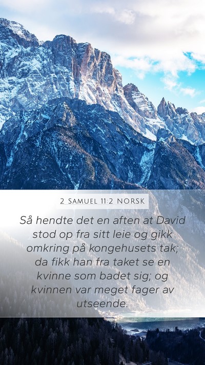 2 Samuel 11:2 NORSK Bible Verse Image
