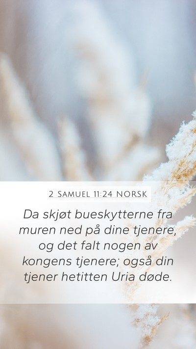 2 Samuel 11:24 NORSK Bible Verse Image