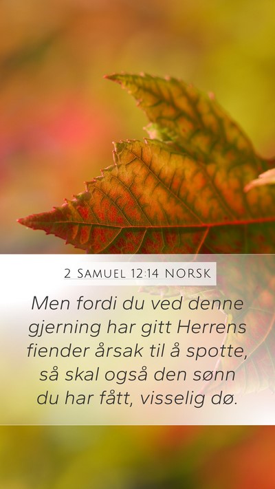 2 Samuel 12:14 NORSK Bible Verse Image