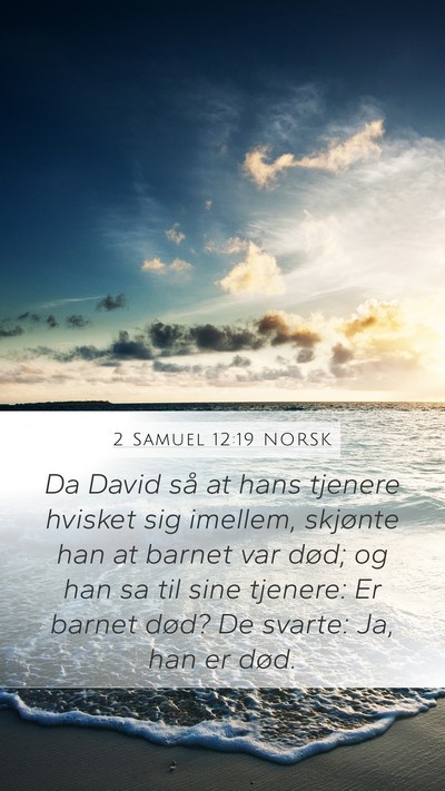 2 Samuel 12:19 NORSK Bible Verse Image