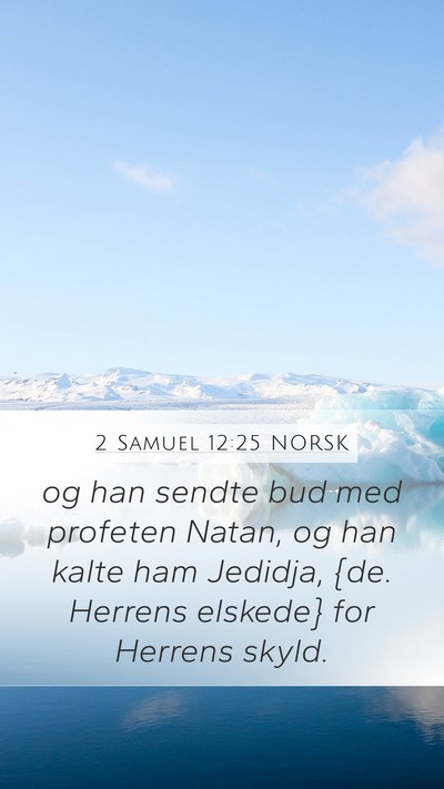 2 Samuel 12:25 NORSK Bible Verse Image