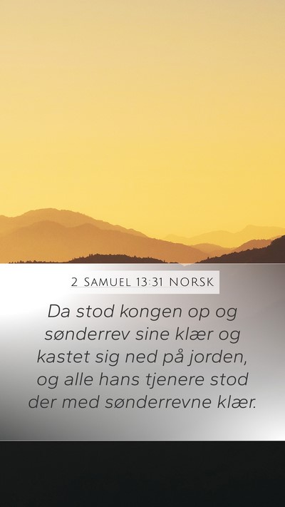 2 Samuel 13:31 NORSK Bible Verse Image
