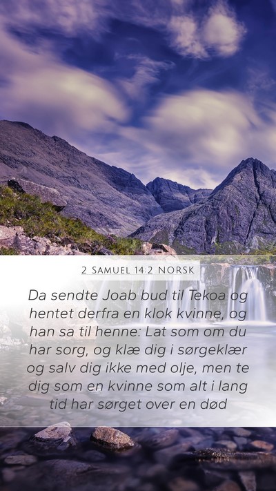 2 Samuel 14:2 NORSK Bible Verse Image