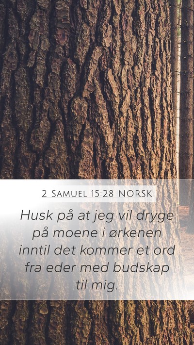 2 Samuel 15:28 NORSK Bible Verse Image