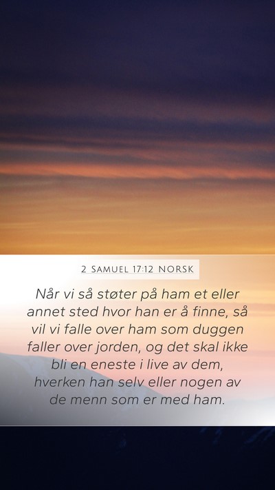 2 Samuel 17:12 NORSK Bible Verse Image