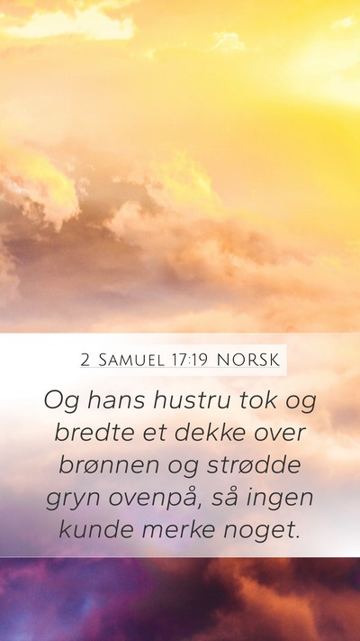 2 Samuel 17:19 NORSK Bible Verse Image
