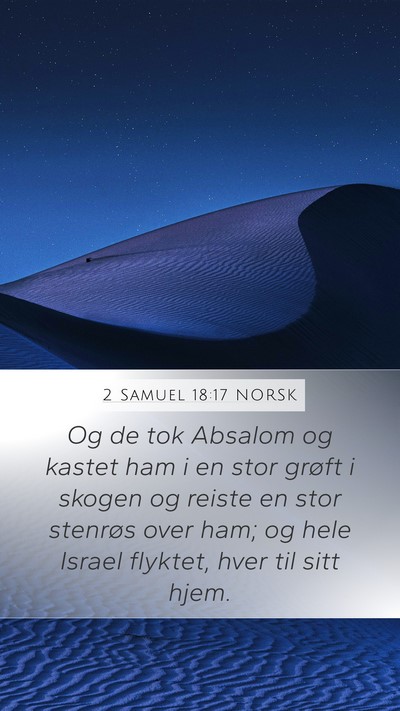 2 Samuel 18:17 NORSK Bible Verse Image