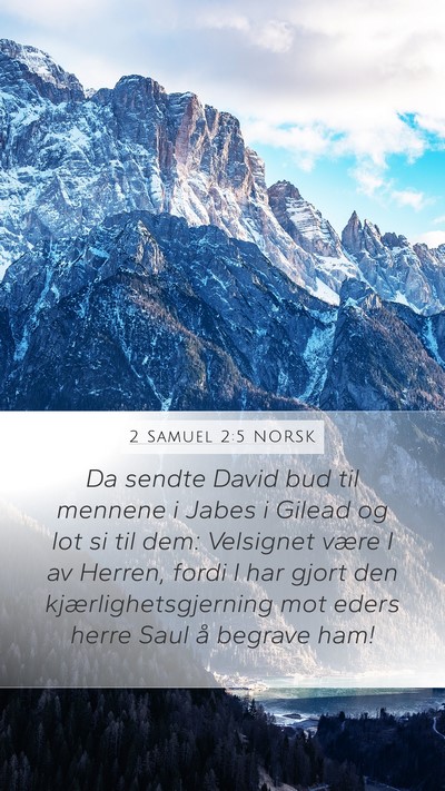2 Samuel 2:5 NORSK Bible Verse Image