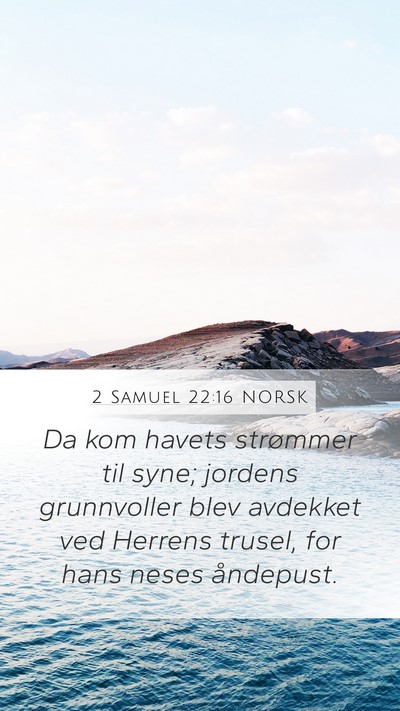 2 Samuel 22:16 NORSK Bible Verse Image