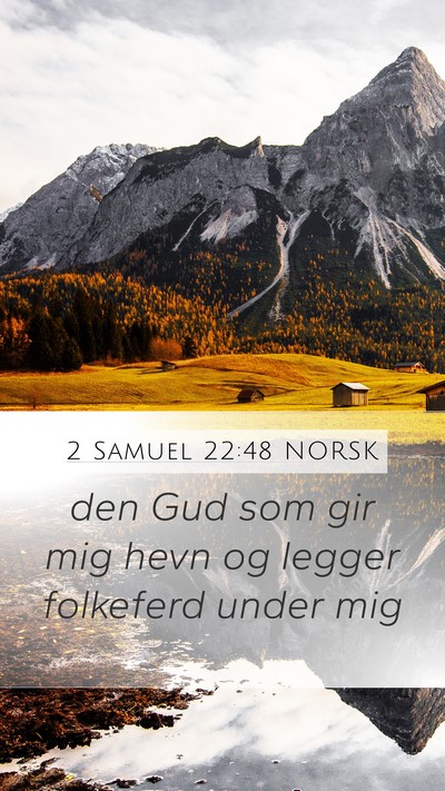 2 Samuel 22:48 NORSK Bible Verse Image