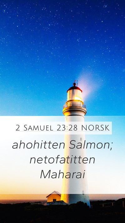 2 Samuel 23:28 NORSK Bible Verse Image