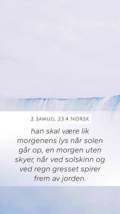 2 Samuel 23:4 NORSK Bible Verse Image
