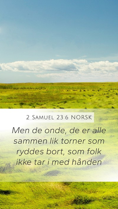 2 Samuel 23:6 NORSK Bible Verse Image