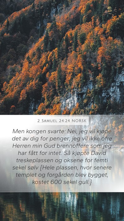 2 Samuel 24:24 NORSK Bible Verse Image