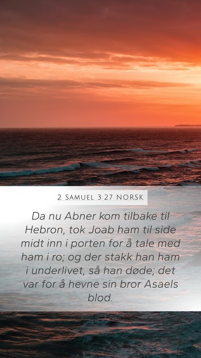 2 Samuel 3:27 NORSK Bible Verse Image