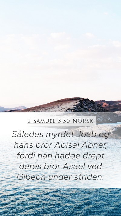 2 Samuel 3:30 NORSK Bible Verse Image