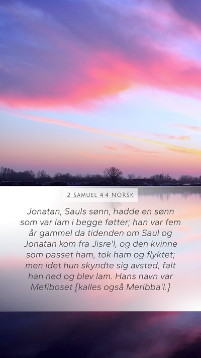 2 Samuel 4:4 NORSK Bible Verse Image