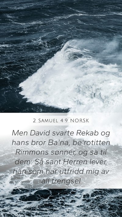 2 Samuel 4:9 NORSK Bible Verse Image