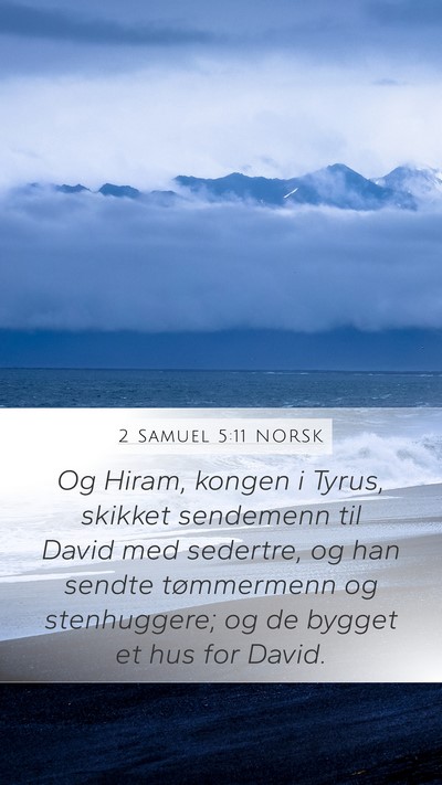 2 Samuel 5:11 NORSK Bible Verse Image