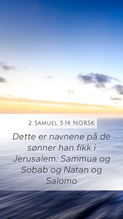 2 Samuel 5:14 NORSK Bible Verse Image