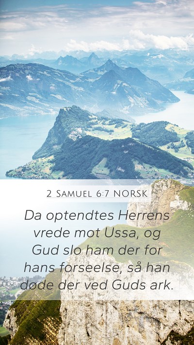 2 Samuel 6:7 NORSK Bible Verse Image