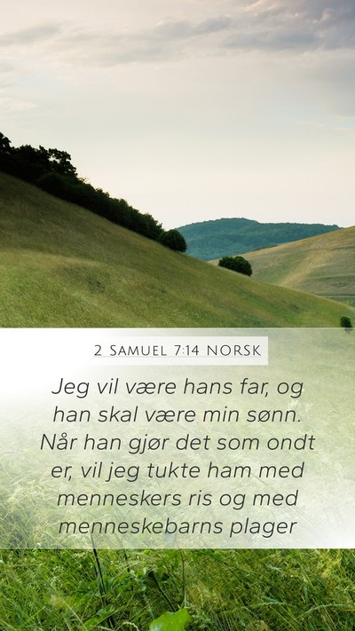 2 Samuel 7:14 NORSK Bible Verse Image