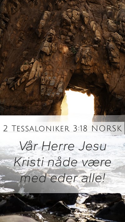 2 Tessaloniker 3:18 NORSK Bible Verse Image