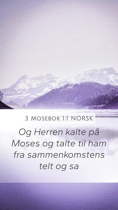 3 Mosebok 1:1 NORSK Bible Verse Image