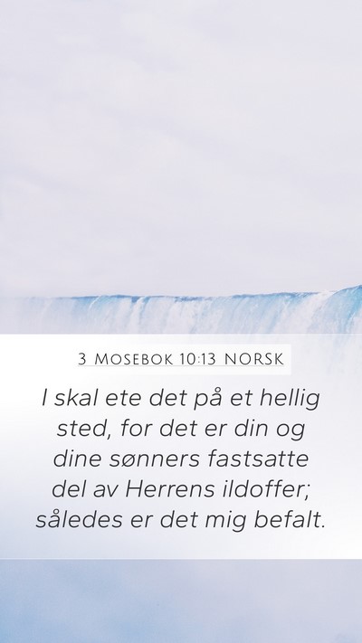 3 Mosebok 10:13 NORSK Bible Verse Image
