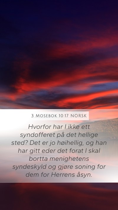 3 Mosebok 10:17 NORSK Bible Verse Image
