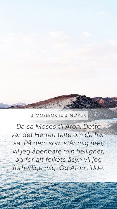 3 Mosebok 10:3 NORSK Bible Verse Image