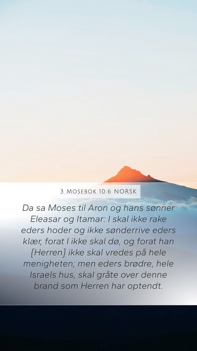 3 Mosebok 10:6 NORSK Bible Verse Image