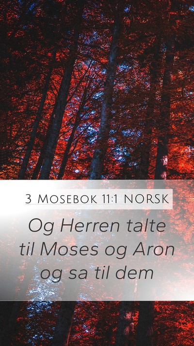 3 Mosebok 11:1 NORSK Bible Verse Image