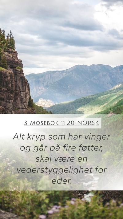 3 Mosebok 11:20 NORSK Bible Verse Image