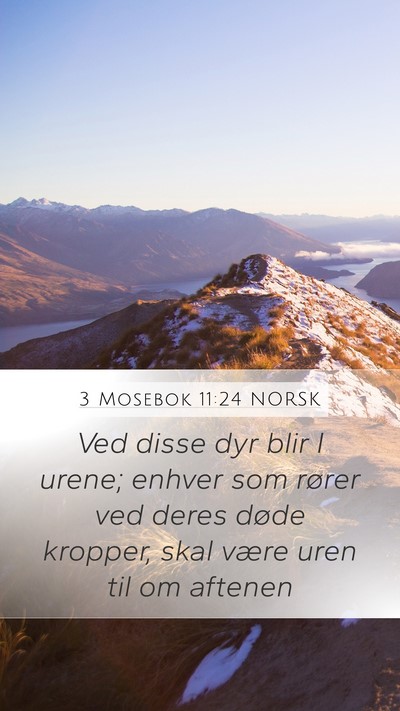 3 Mosebok 11:24 NORSK Bible Verse Image