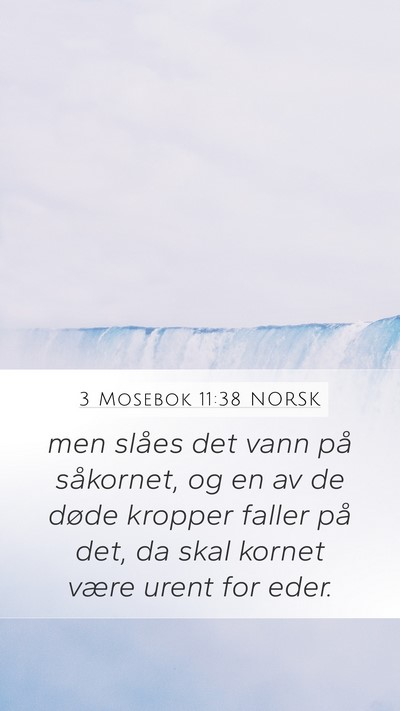 3 Mosebok 11:38 NORSK Bible Verse Image