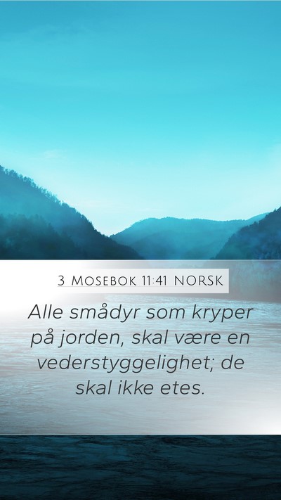 3 Mosebok 11:41 NORSK Bible Verse Image