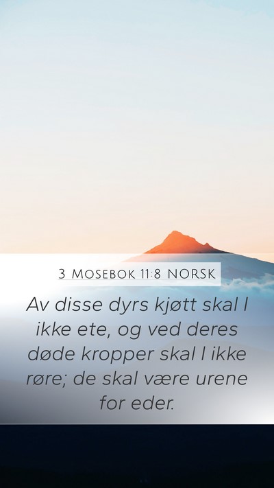 3 Mosebok 11:8 NORSK Bible Verse Image