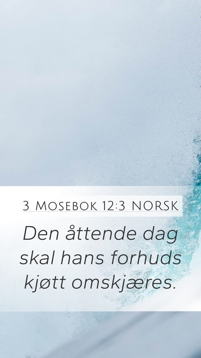 3 Mosebok 12:3 NORSK Bible Verse Image