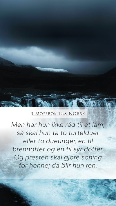 3 Mosebok 12:8 NORSK Bible Verse Image