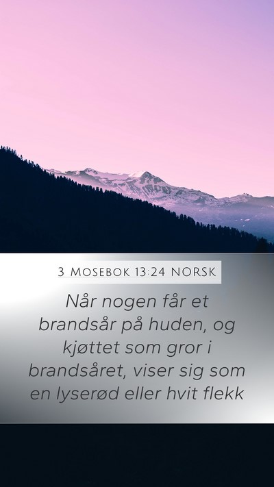 3 Mosebok 13:24 NORSK Bible Verse Image